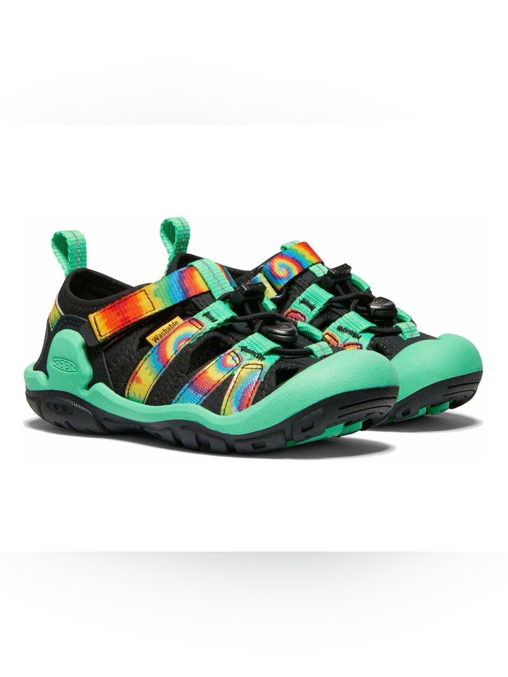 Keen kids sandals knotch creek tie dye/irish green US 5 (kids)
